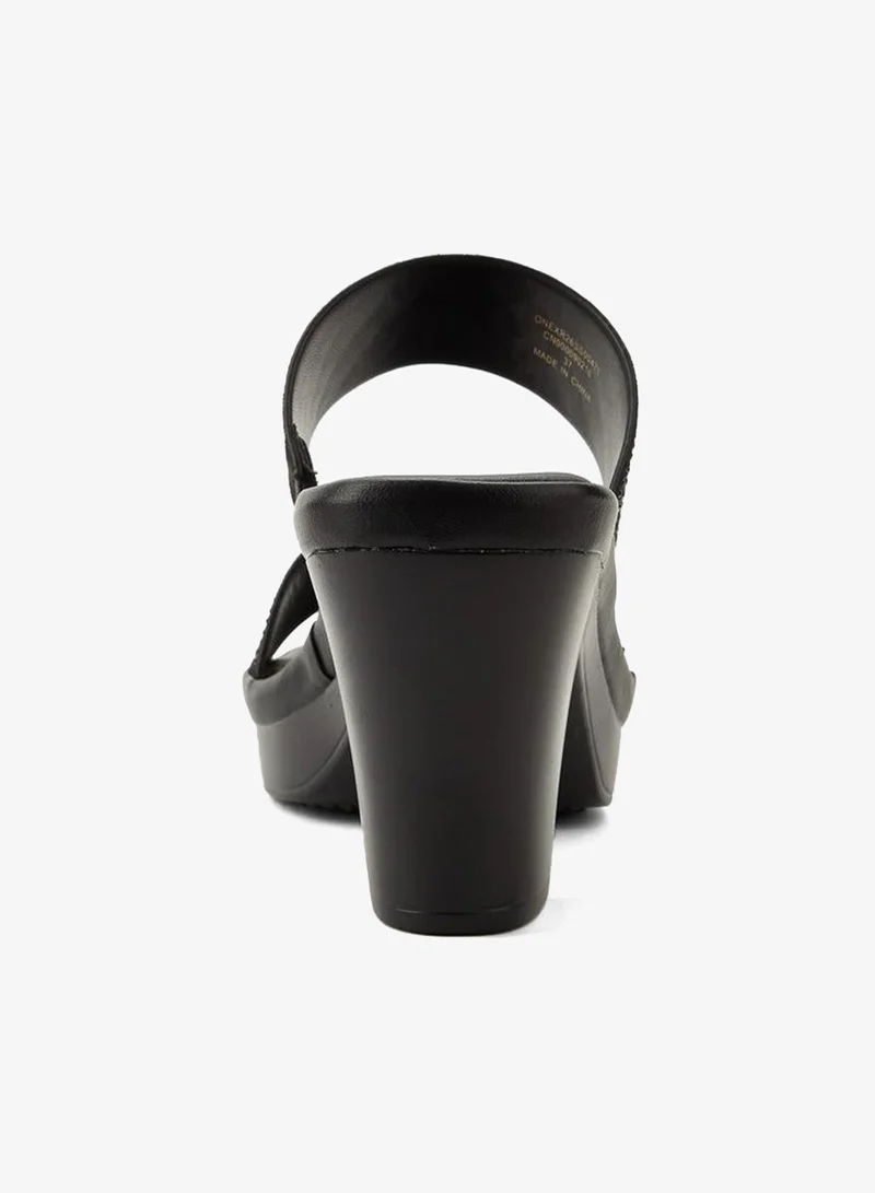 Le Confort BLACK Women Block Heel Sandals for Women | Best Price UAE