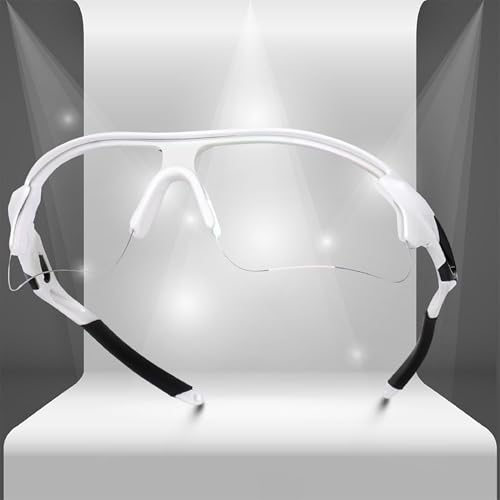 Dervin Non Polarized Oversized Sports Sunglasses for Men Women, Outdoor Cricket Cycling Hiking Fishing Sunglasses (Transparent) - Image 5