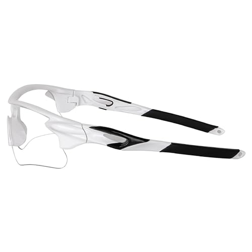 Dervin Non Polarized Oversized Sports Sunglasses for Men Women, Outdoor Cricket Cycling Hiking Fishing Sunglasses (Transparent) - Image 4