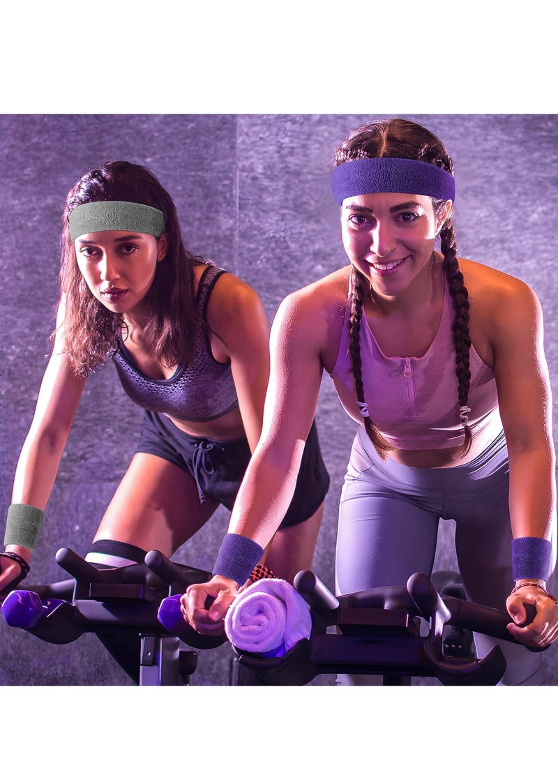 إسكدنيا رباط رأسي مطاطي للرجال والنساء، قطاع رأسي رياضي ينقشف الرطوبة للجيم والألعاب الرياضية - Image 3