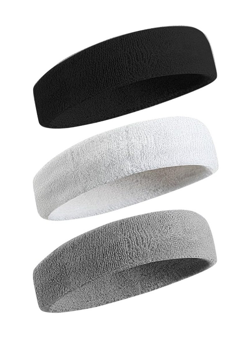 إسكدنيا رباط رأسي مطاطي للرجال والنساء، قطاع رأسي رياضي ينقشف الرطوبة للجيم والألعاب الرياضية - Image 1