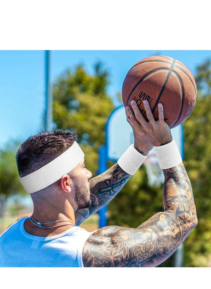 إسكدنيا رباط رأسي مطاطي للرجال والنساء، قطاع رأسي رياضي ينقشف الرطوبة للجيم والألعاب الرياضية - Image 2