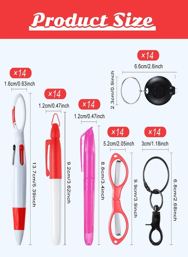 SENONAPO 84 Pcs Badge Reel Pen Nurse Badge Pen Tool Accessories Mini Highlighter Nurse Pens Set with Mini Folding Scissors Retractable Neon Nurse Pen Keychain for Nurse(Multicolor) - Image 2