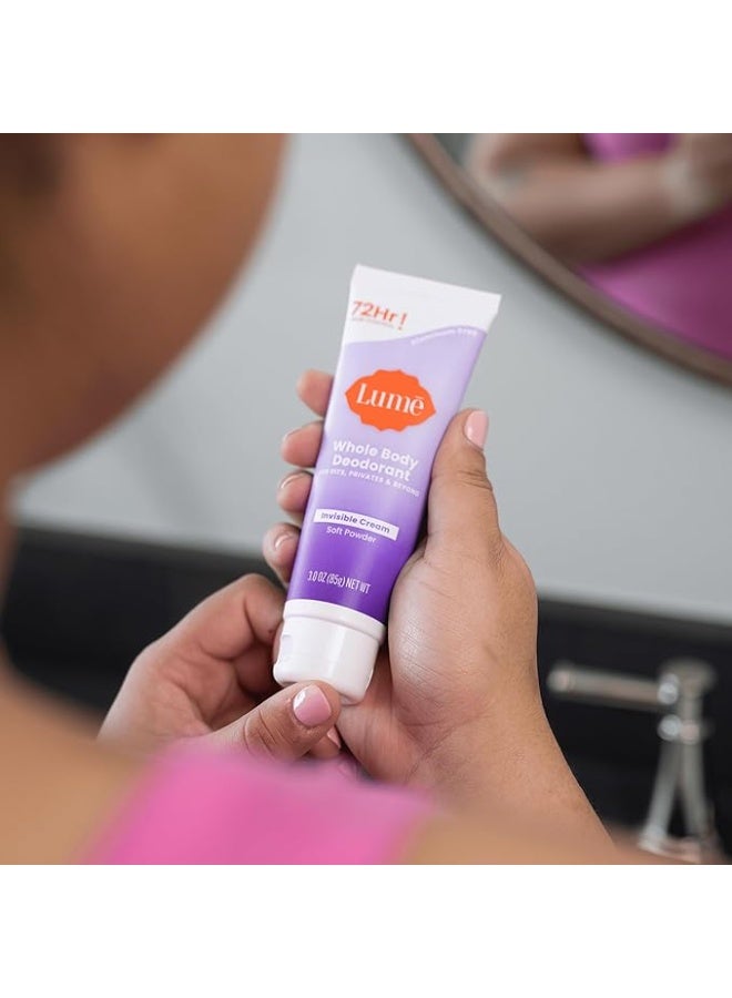 لومي مزيل عرق للجسم بالكامل من Lume كريم غير مرئي في عبوة أنبوبية مع حماية من الروائح لمدة 72 ساعة - Image 4