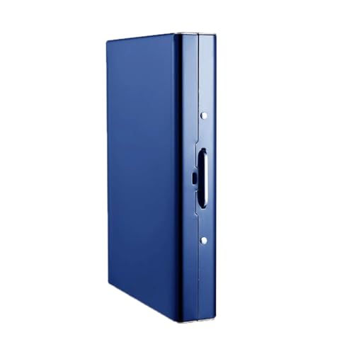 Stealodeal RFID Blocking Stainless Steel ATM/Credit/Debit for Men & Women 8 Slots Card Holder (8 Slots (Blue)) - Image 1