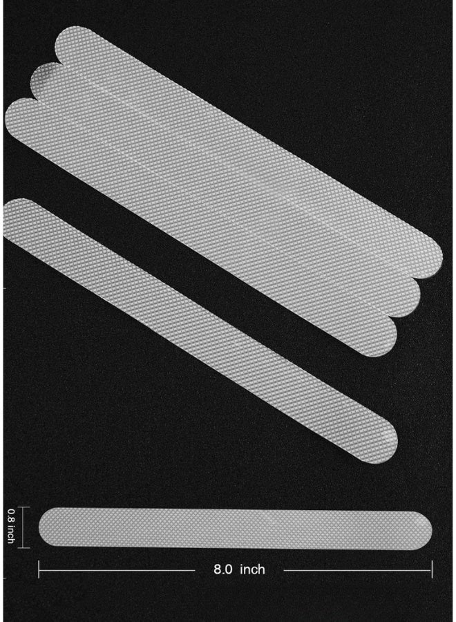 10 PCS Clear Anti Slip Shower Stickers (20cm) - Invisible Premium Adhesive Decals and Safety Strips for Bath Tub, Shower Floor, Stairs, and Pools | Durable, Strong Grip, Non-Toxic Solution for Slip & Fall Protection on All Slippery Surfaces. - Image 3