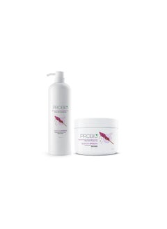 Probio Quinoa Smooth Shampoo (1000ml) and Probio Quinoa Smooth Mask (500 g) | Colour Safe & Paraben Free | with Hydrolyzed Quinoa Protein
