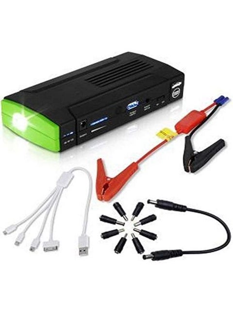A portable charger for mobile phones and laptops and charging the car battery with a high efficiency of 62000 mAh