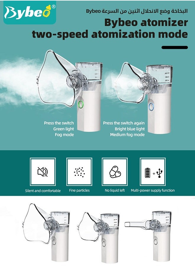 Household Nebulizer, Mini Vaporizers With 2 Modes, Portable Steam Inhaler