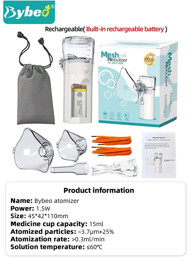 Household Nebulizer, Mini Vaporizers With 2 Modes, Portable Steam Inhaler