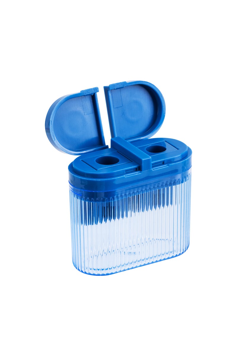 Deli Eh553 2-hole Sharpener With Canister, For 8mm & 9.2mm 12pcs– For School & Writing Use - Image 4