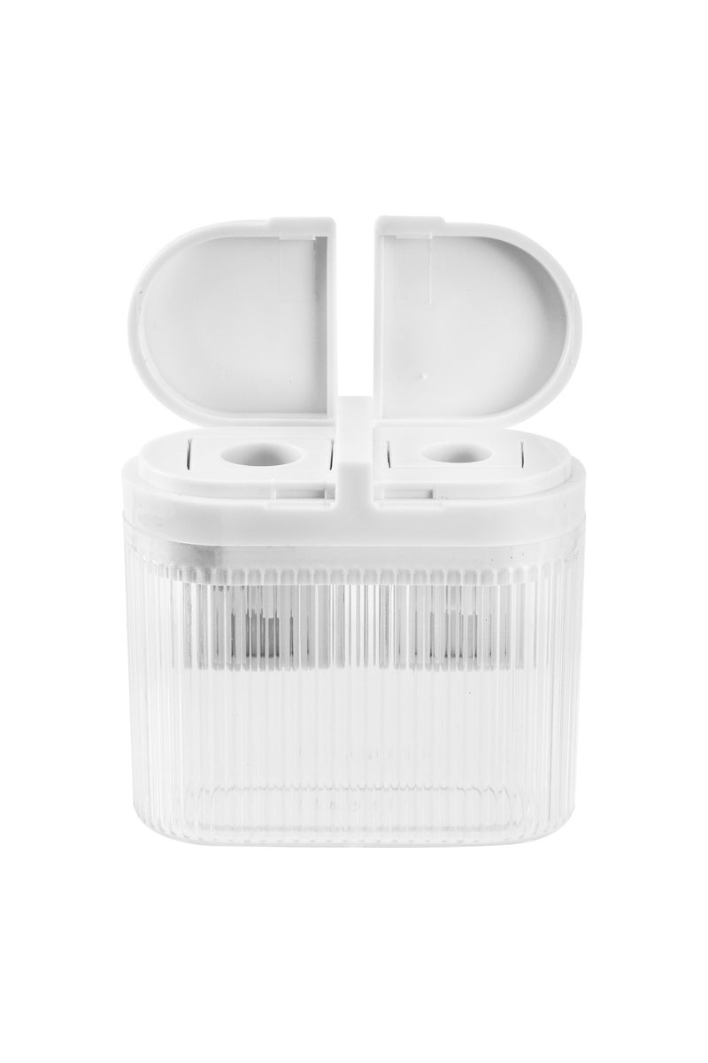 Deli Eh553 2-hole Sharpener With Canister, For 8mm & 9.2mm 12pcs– For School & Writing Use - Image 3