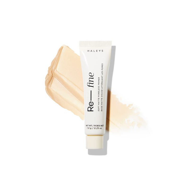 HALEYS Refine Soft Matte Poreless Primer 025 oz Lightweight Extends Makeup Longwear Grips Smooths Blurs Fills in Pores and fine lines for All Skin Types  Tones Cruelty  FragranceFree