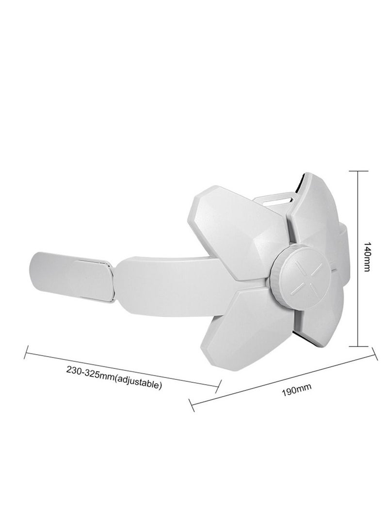 Y&D - Adjustable Headband Compatible for Meta Quest 2, Oculus 2 with Head Cushion, Replacement Elite Strap Comfortable Protective Reduce Pressure - White - Image 1