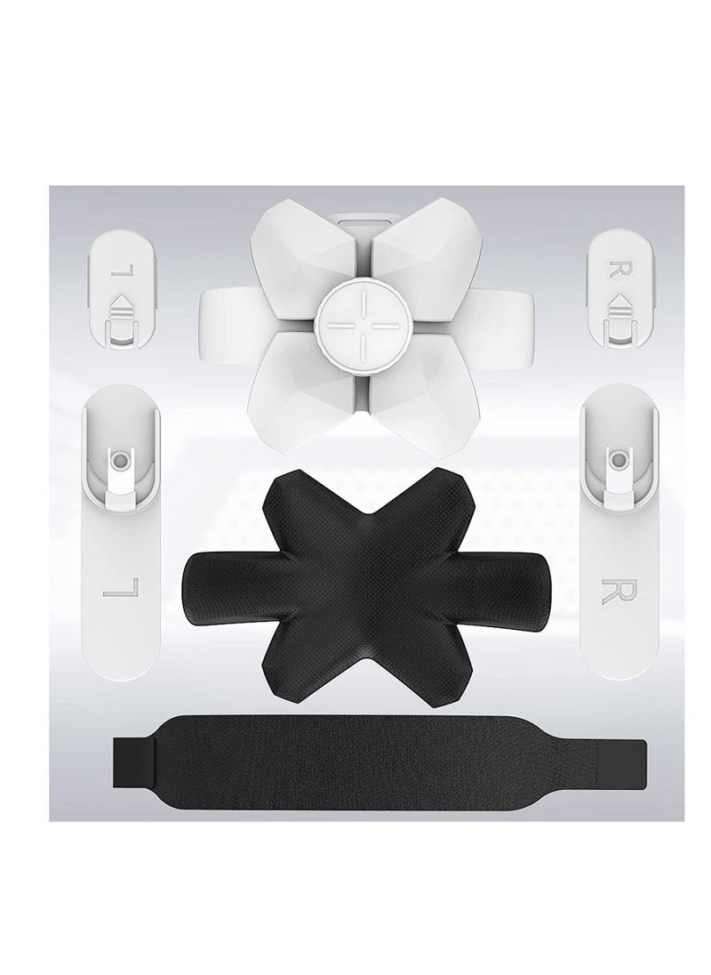 Y&D - Adjustable Headband Compatible for Meta Quest 2, Oculus 2 with Head Cushion, Replacement Elite Strap Comfortable Protective Reduce Pressure - White - Image 1