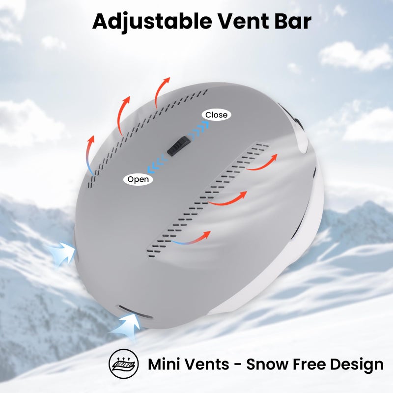 GROTTICO Snow Ski Helmet for Adults - Adjustable Ventilated Snowboard Helmet for Men Women & Youth - Image 3