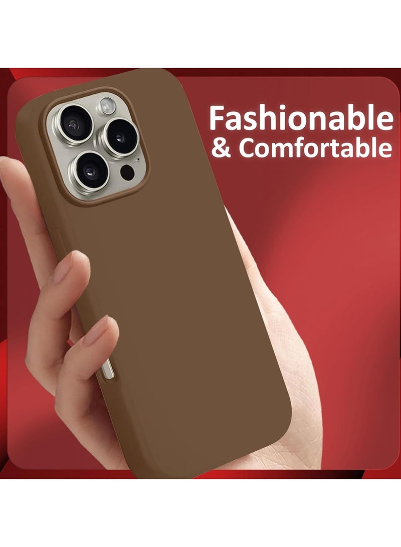 Liquid Silicone iPhone 16 Pro Max Case - Ultra Slim, Drop Protection, Soft Anti-Scratch Microfiber Lining (Model K) - Image 5