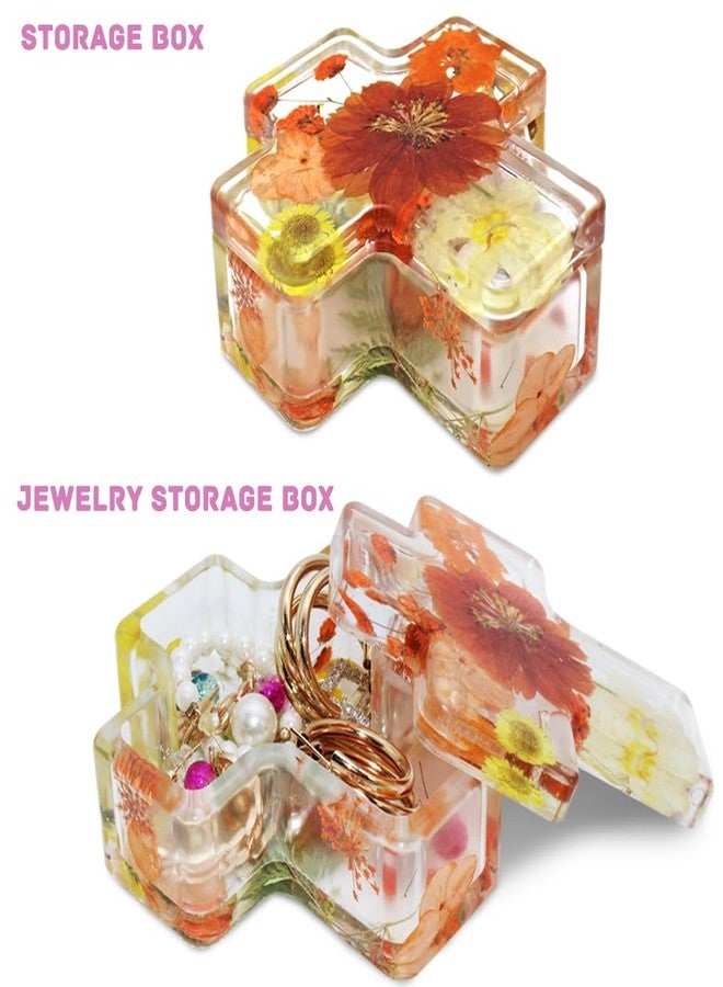 FineGood Cross Storage Box Resin Molds, FineGood Rectangle Cube Epoxy Resin Molds DIY Cross Jar Silicone Molds for Resin Jewelry Storage Box Candle Holder - Image 3