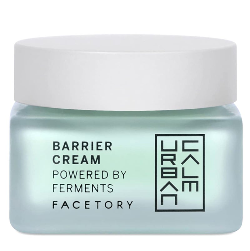 FACETORY Urban Calm Barrier Cream Moisturizer with Hyaluronic Acid  Face Lotion with Fermented Honeybush  Hydrating Rich Water Gel for Dry Oily  Sensitive Skin