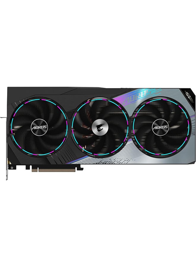جيجابايت AORUS GeForce RTX 4080 AORUS MASTER 16GB Graphics Card - 16GB DDR6X, 192bit, PCI-E 4.0, Core 2550Mhz, RGB, Anti-sag bracket, DP 1.4, HDMI 2.1a, NVIDIA DLSS 3, GV-N4080AORUS M-16GD Black - Image 4