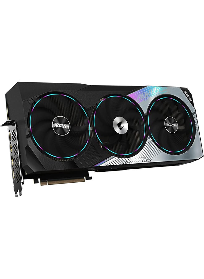 جيجابايت AORUS GeForce RTX 4080 AORUS MASTER 16GB Graphics Card - 16GB DDR6X, 192bit, PCI-E 4.0, Core 2550Mhz, RGB, Anti-sag bracket, DP 1.4, HDMI 2.1a, NVIDIA DLSS 3, GV-N4080AORUS M-16GD Black - Image 2