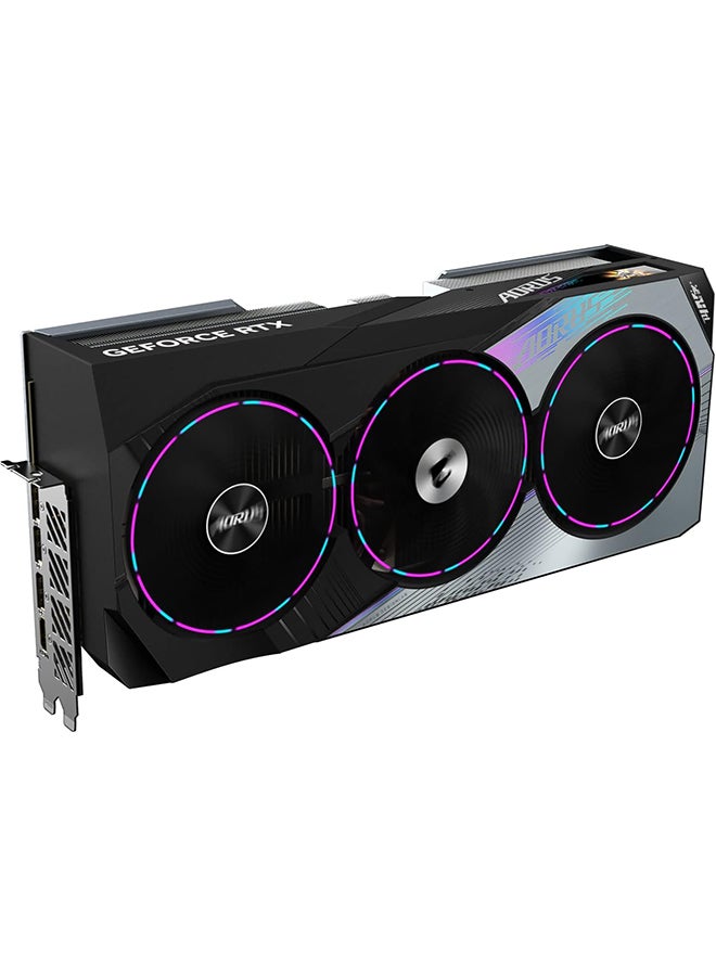 جيجابايت AORUS GeForce RTX 4080 AORUS MASTER 16GB Graphics Card - 16GB DDR6X, 192bit, PCI-E 4.0, Core 2550Mhz, RGB, Anti-sag bracket, DP 1.4, HDMI 2.1a, NVIDIA DLSS 3, GV-N4080AORUS M-16GD Black - Image 5
