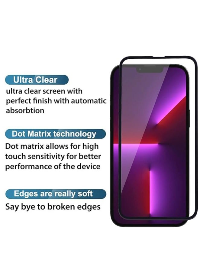Denx 9D glass screen protector for Apple iPhone 13/13pro, clear - Image 4