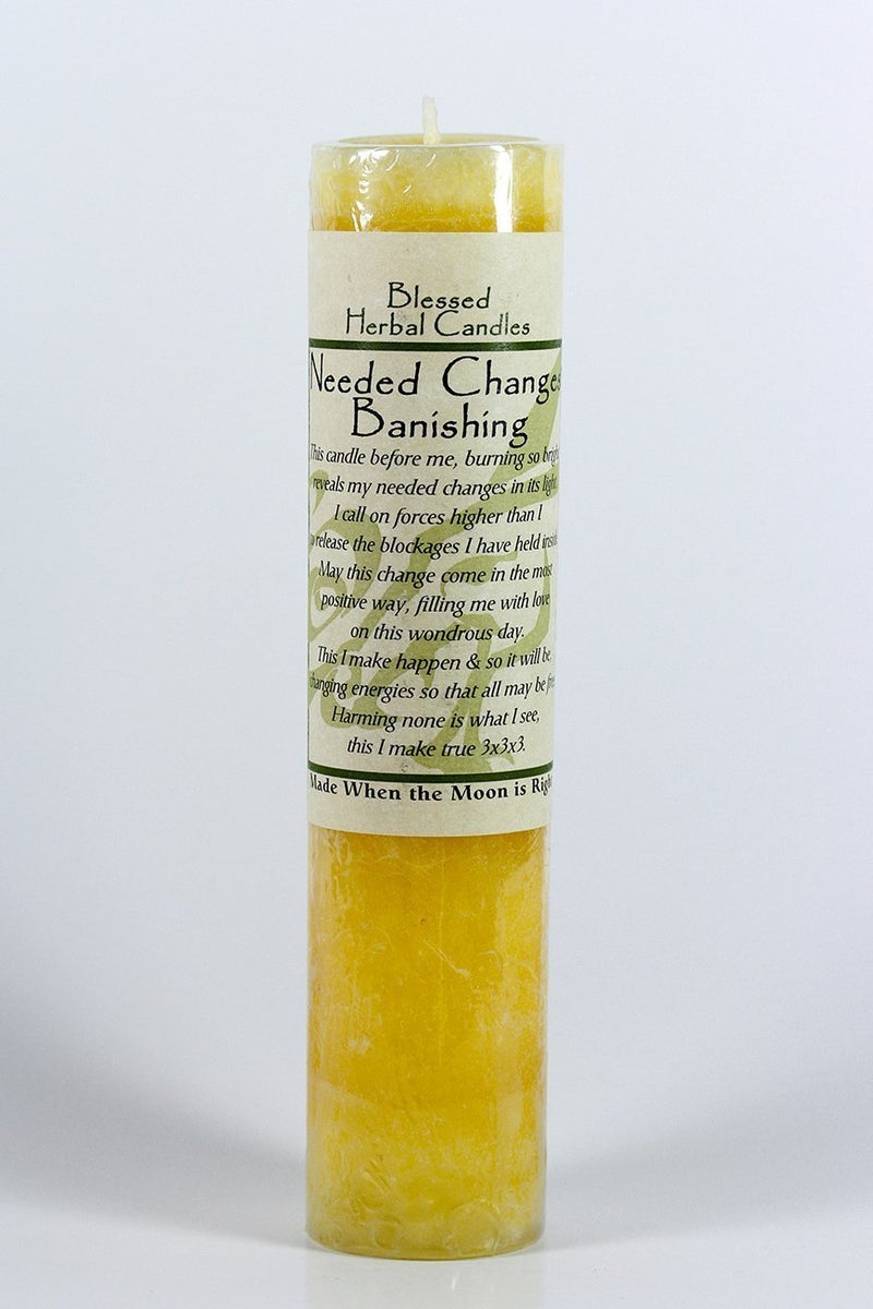 Blessed Herbal Candle Needed ChangeBanishing