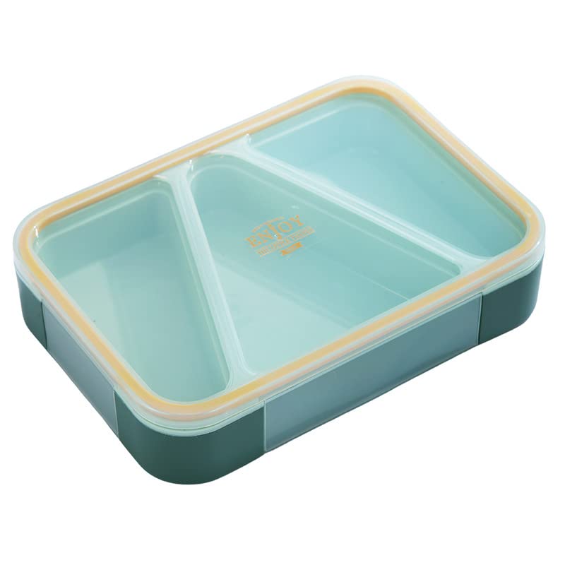 Mayatra's Lunch Box for Kids - Tiffin Box for Snacks, Plastic Lunch Box for Office Women and Men, Lunch Box with Fork & 3 Compartments Multi Color - Image 1