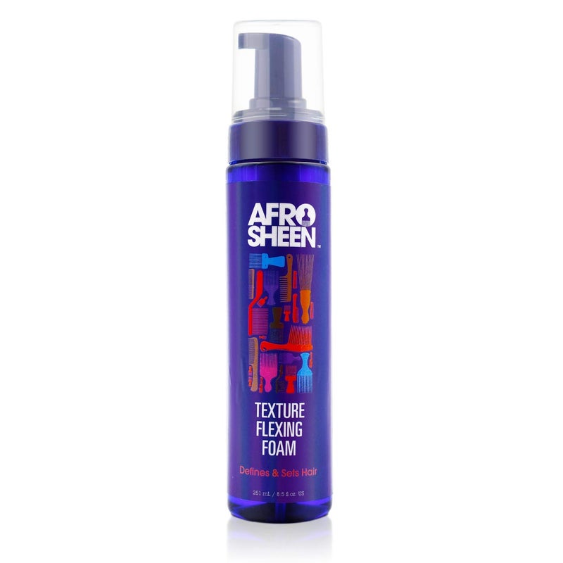 Afro Sheen Texture Flexing Foam. For hydration, curl definition and shine. 8.5 Oz. - Image 1