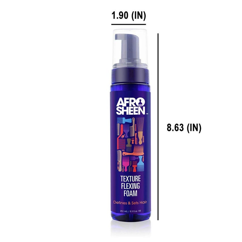 Afro Sheen Texture Flexing Foam. For hydration, curl definition and shine. 8.5 Oz. - Image 3