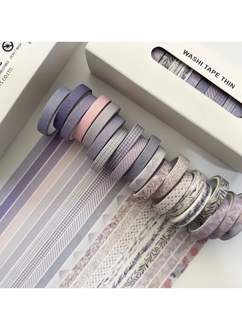 20 Rolls Combination Package Journal Thin Tape Retro Washi Tape Ancient Style Diary Tape Creative Decoration DIY Student - Image 1