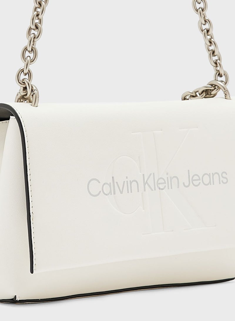 Sculpted Monogram Detailed Crossbody