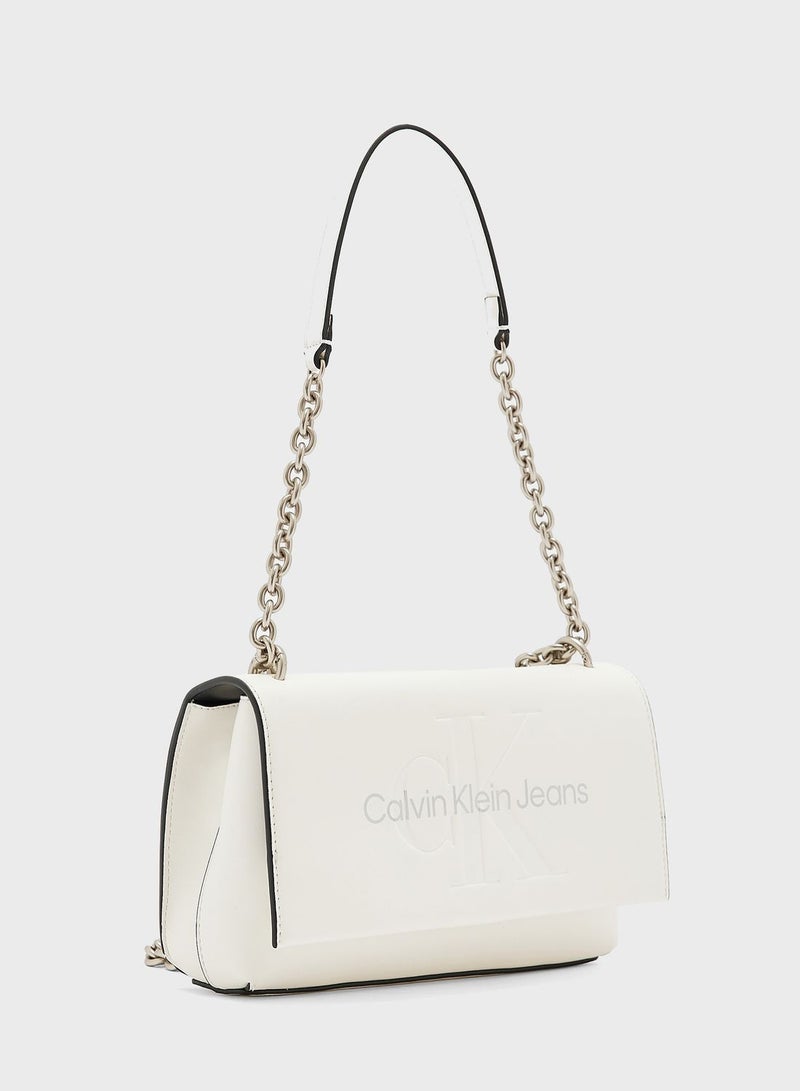 Sculpted Monogram Detailed Crossbody