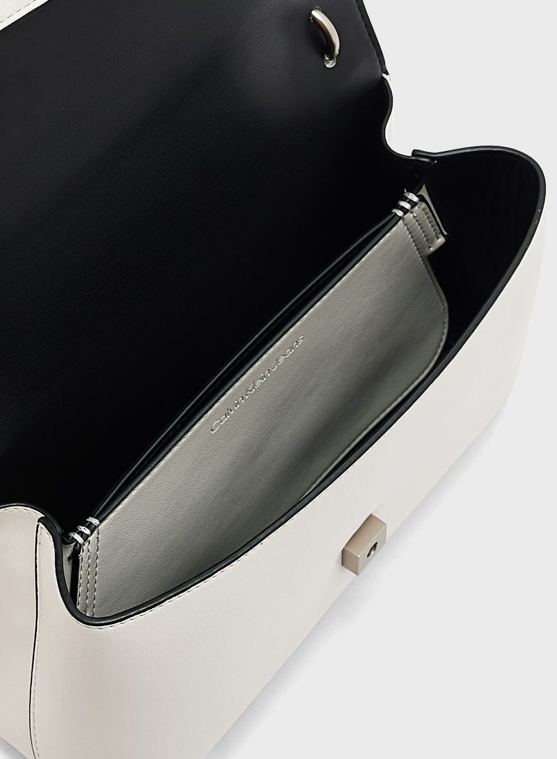 Sculpted Monogram Detailed Crossbody