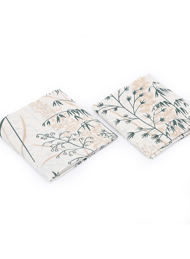 سنوز طقم أكياس وسادة قطعتين، 50*70 سم، تصميم بريز جرين - Image 4