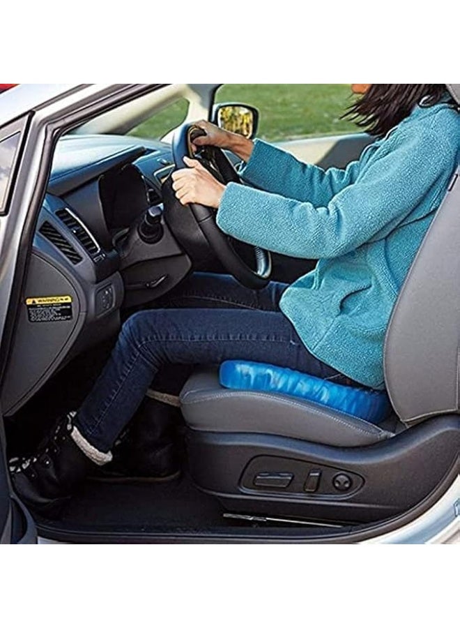 Egg Sitter Gel Seat Cushion Comfort Blue Design Gel Pad Provides Excellent Support for Lower Back, Spine, Hips Promotes Venting & Good Sitting Posture for Office Chair Car Sitter Wheelchair - Image 3