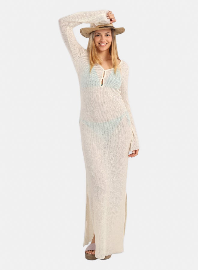 Carina Knitted Long Beach Dress  - Image 5