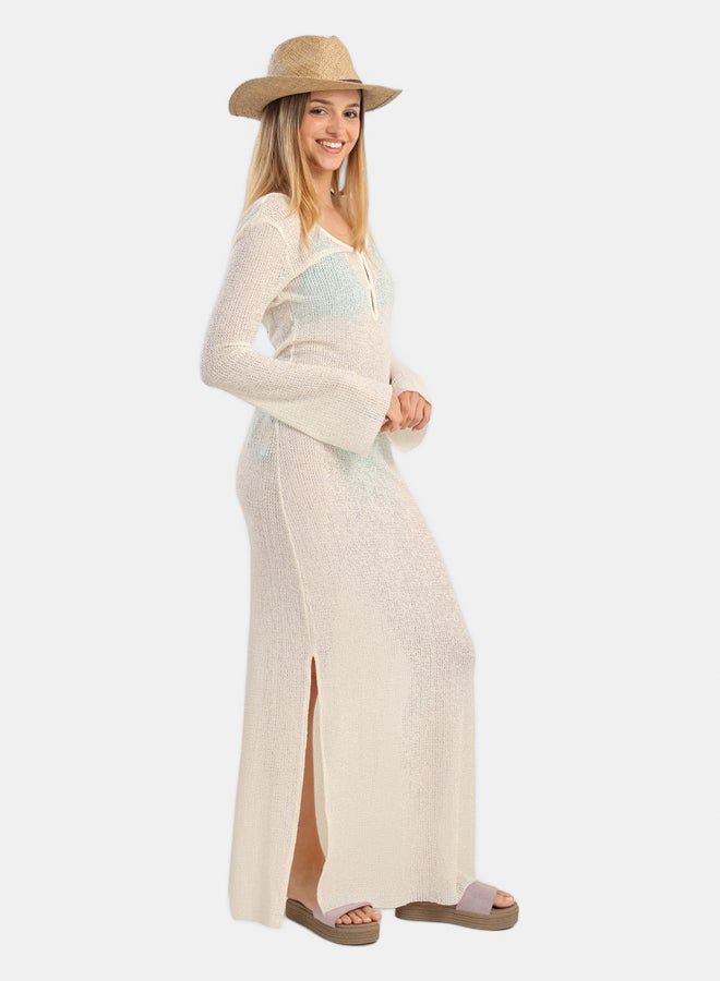 Carina Knitted Long Beach Dress  - Image 2