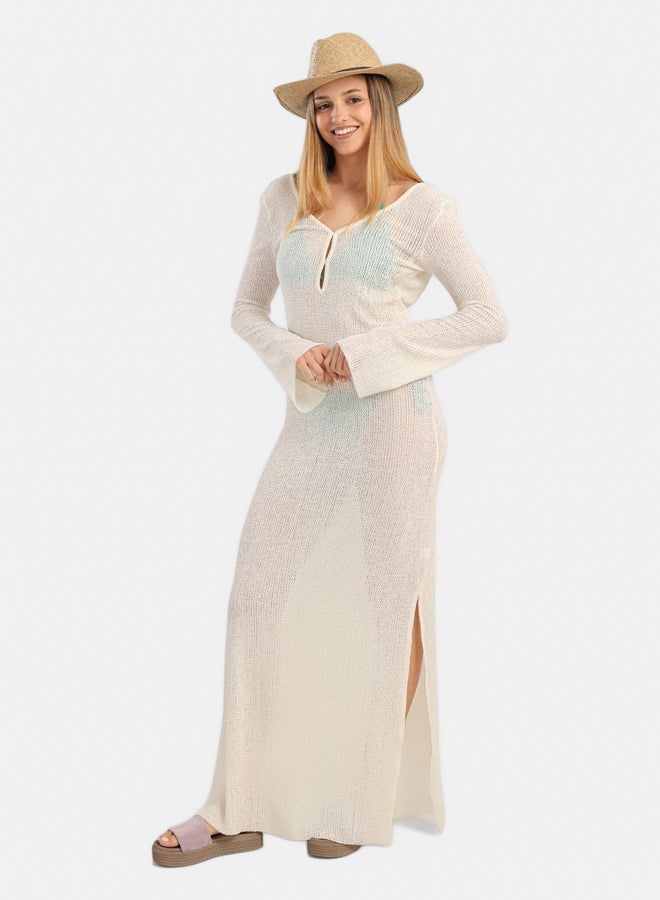 Carina Knitted Long Beach Dress  - Image 1