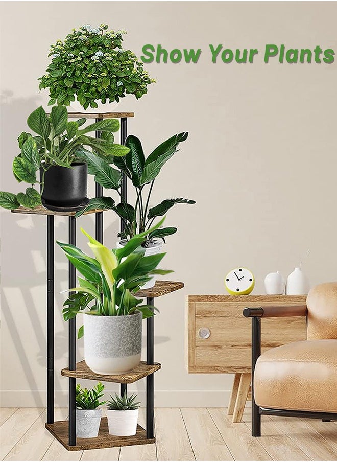 Garlo Plant Stand 5 Tier 107CM / 42.1Inch Indoor Metal Flower Shelf for Multiple Plants Corner Tall Flower Holders for Patio Garden Living Room Balcony Bedroom  - Image 2