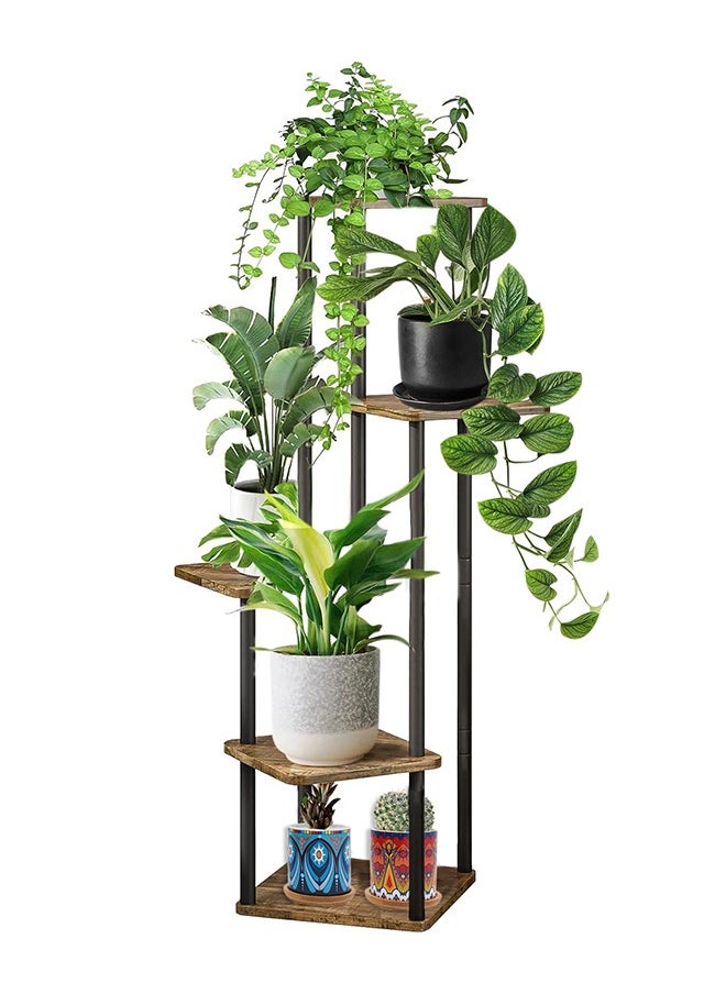 Garlo Plant Stand 5 Tier 107CM / 42.1Inch Indoor Metal Flower Shelf for Multiple Plants Corner Tall Flower Holders for Patio Garden Living Room Balcony Bedroom  - Image 1