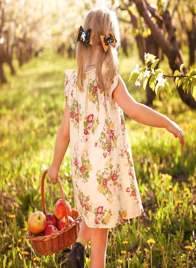 Sibba 2 PCS Halloween Hair Clips, Glitter Spider Hair Bow for Halloween, Halloween Ghost Hair Clips for Girls, Cartoon Halloween Hair Accessories for Cosplay Costume & Party Supplies - Image 5