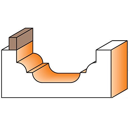 CMT ORANGE TOOLS CMT 848.190.11B Plunge Ogee Bit with Bearing, 1/4-Inch Shank, 3/4-Inch Diameter - Image 2