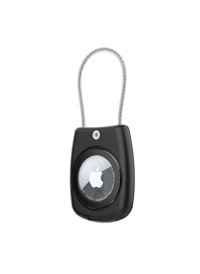 Generic - Applicable To Apple Airtag Protective Case Apple Tracker Airtag Waterproof Rope Safety Lock Protective Case-Color:Black-Applicable Model:AirTAag - Image 1