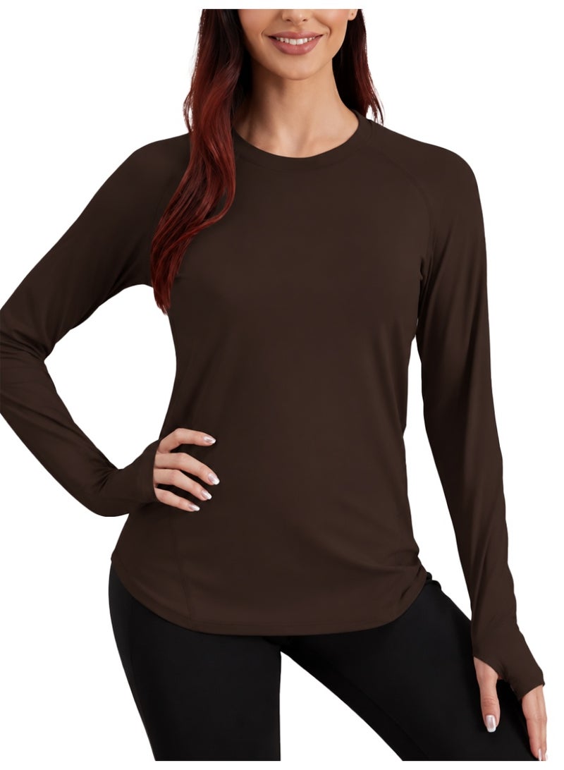 Nileton Sport top curved Hem long sleeves - Sport T-shirt Crew Neck - Image 2