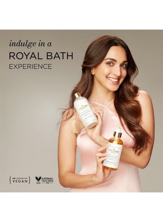 KIMIRICA The Gulistan Bath Salt For Body Spa Relaxation And Pain Relief 100% Vegan And Paraben Free With Goodness Of Rose Water White Tea And Ginkgo Biloba 100% Vegan 300 Gram - Image 3