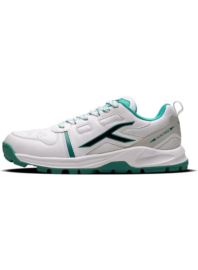 هندرد حذاء كريكت هاندرد هايبرترف - أبيض / أخضر فاتح - Image 1