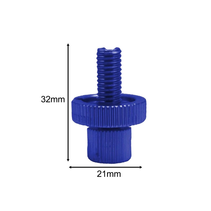 Blue Aluminum Alloy Motorcycle Clutch Brake Cable Adjuster Screw Wear Resistant High Strength - Image 4