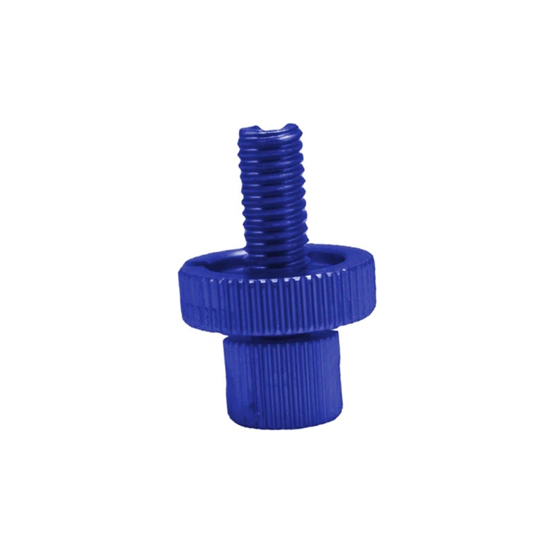 Blue Aluminum Alloy Motorcycle Clutch Brake Cable Adjuster Screw Wear Resistant High Strength - Image 2